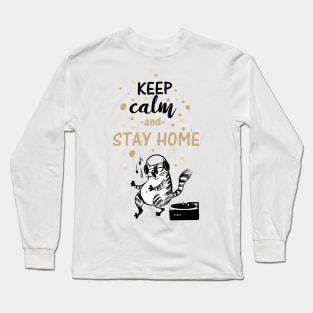 Keep Calm & Stay Home | Social Distancing Long Sleeve T-Shirt